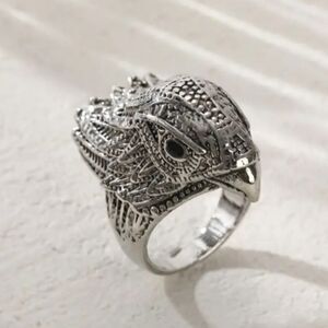Vintage Punk Eagle Head Ring